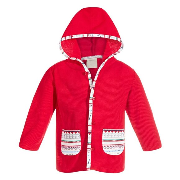 First Impressions Other - First Impressions Baby Boys Hooded Fair Isle Jacket red Size 12M